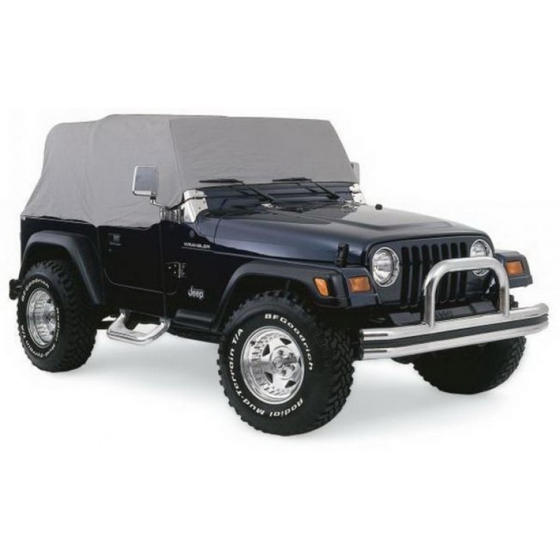 Rampage Waterproof Cab Cover for 92-95 Wrangler YJ & 97-06 Wrangler TJ - Gray