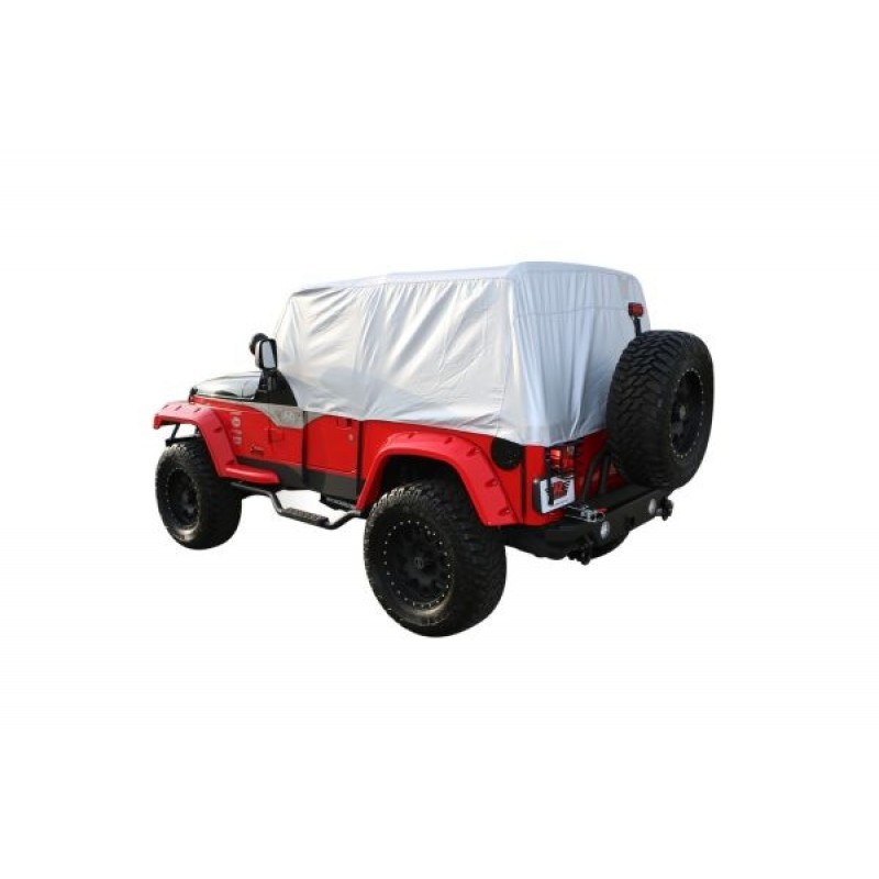 Rampage Multiguard Water Repellent Cab Cover for 92-95 Wrangler YJ & 97-06 Wrangler TJ - Silver