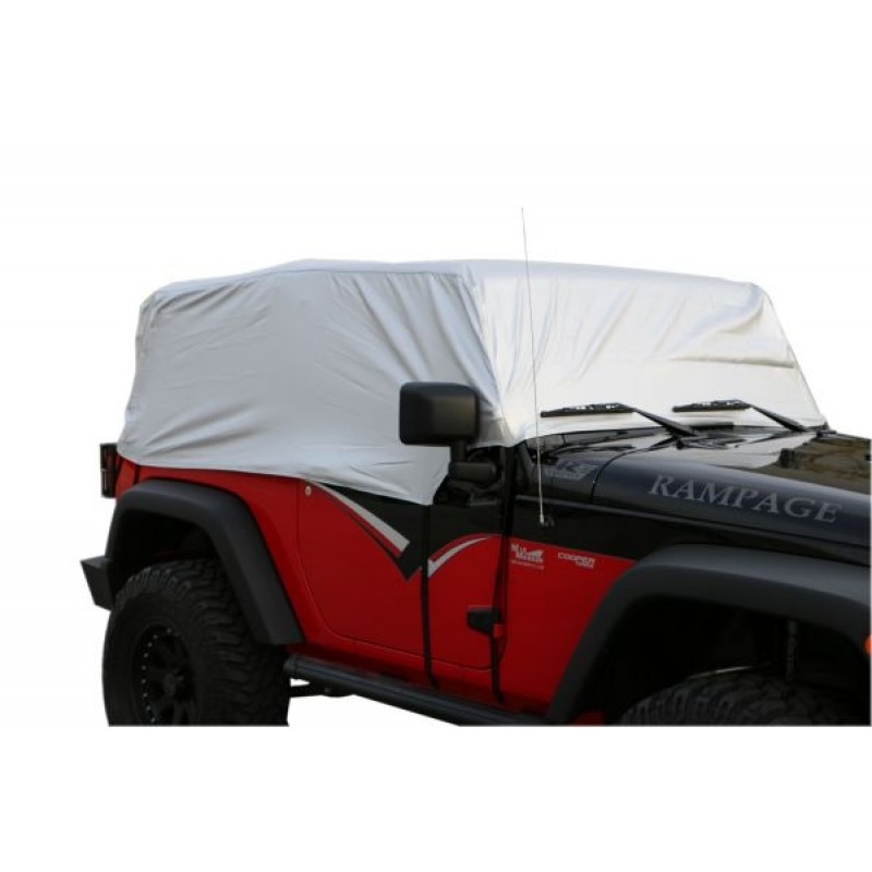 Rampage Multiguard Water Repellent Cab Cover for 07-18 Wrangler JK - Silver