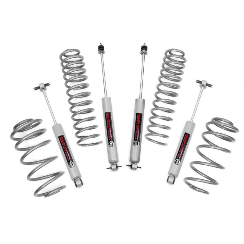 Rough Country 2.5" Lift Kit with Premium N3 Shocks for 1997-2006 Jeep Wrangler TJ 4WD 6 Cyl