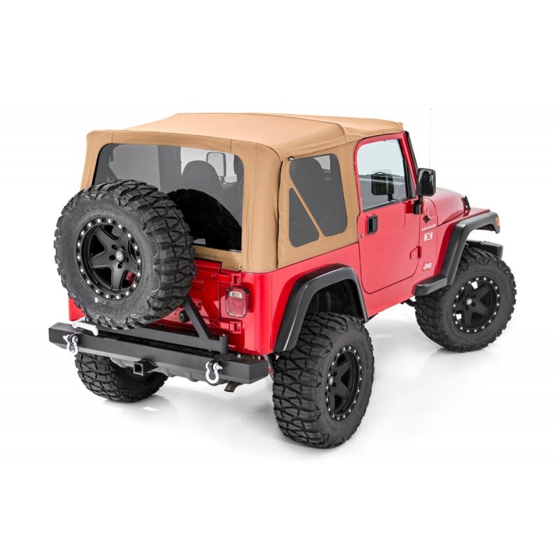 Rough Country Jeep Replacement Soft Top | Spice (97-06 TJ Wrangler Half  Steel Doors) | Best Prices & Reviews at Morris 4x4