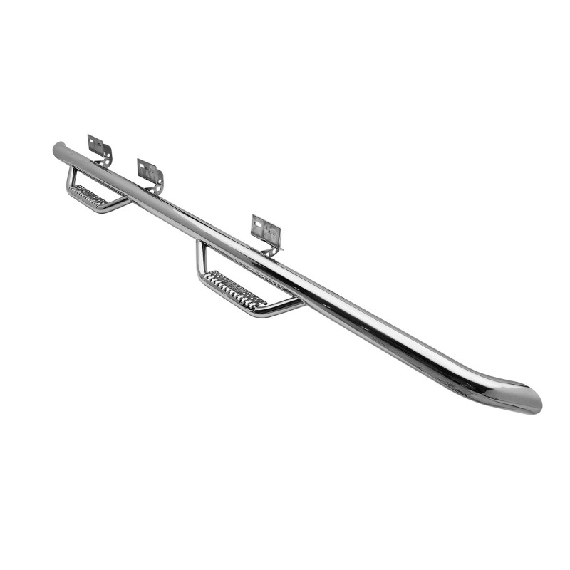 Smittybilt Wheel-To-Wheel Nerf Steps - 4 Steps for 2004-2014 Ford F-150 - Stainless Steel