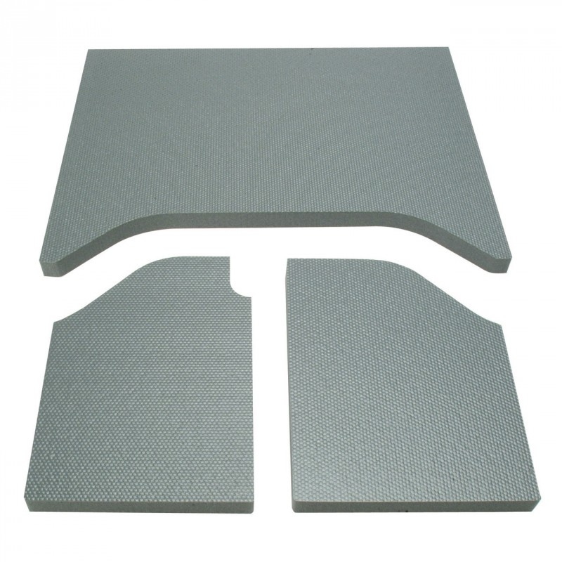Boom Mat Original Finish Headliner - Gray (3-Pieces) for 2007-2010 Jeep Wrangler JK 2-Door