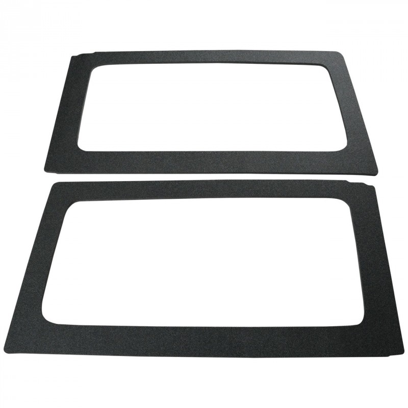Boom Mat Original Finish Rear Side Window Frame - Black for 2011-2018 Jeep Wrangler JK 2-Door