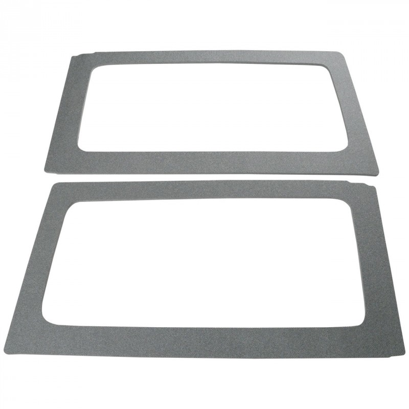 Boom Mat Original Finish Rear Side Window Frame - Gray for 2011-2018 Jeep Wrangler JK 2-Door