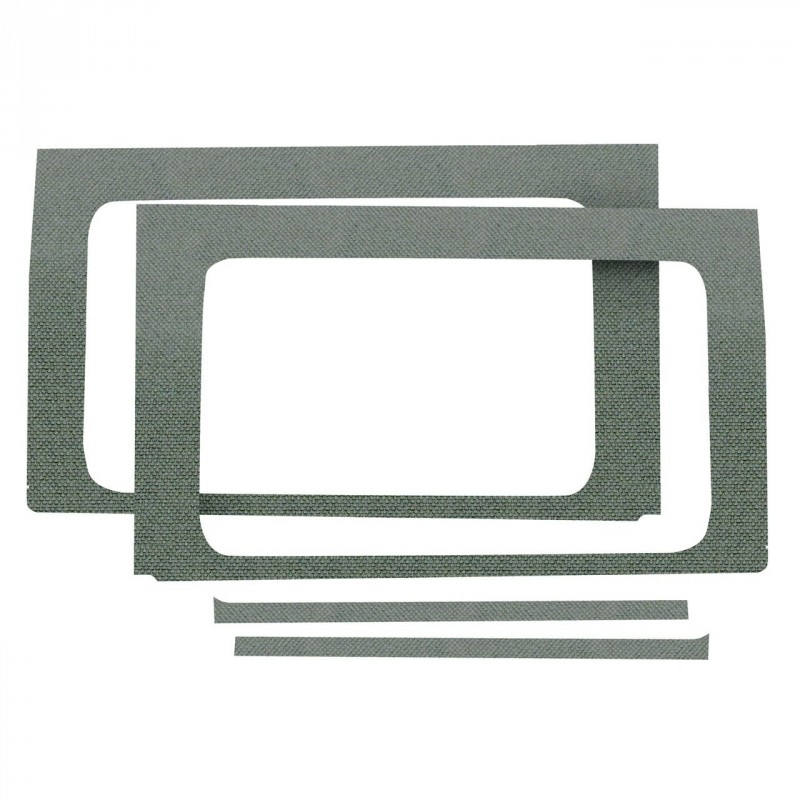 Boom Mat Original Finish Rear Side Window Frame - Gray (4-Pieces) for Jeep Wrangler JL 4-Door