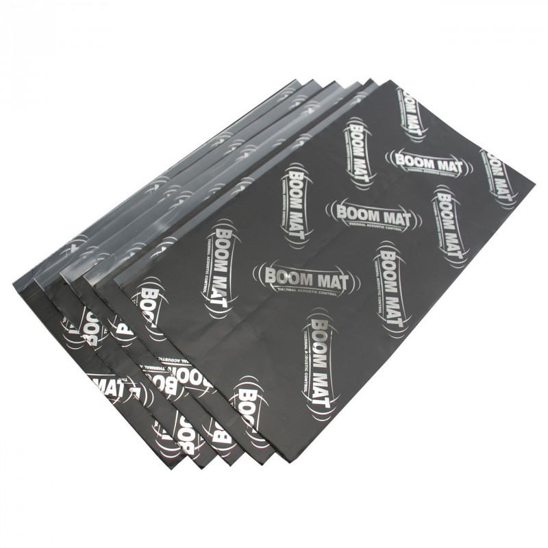 Boom Mat XL Vibration Damping Material - 12.5" x 24" x 4mm - 10.4 sq ft (5-Sheets)