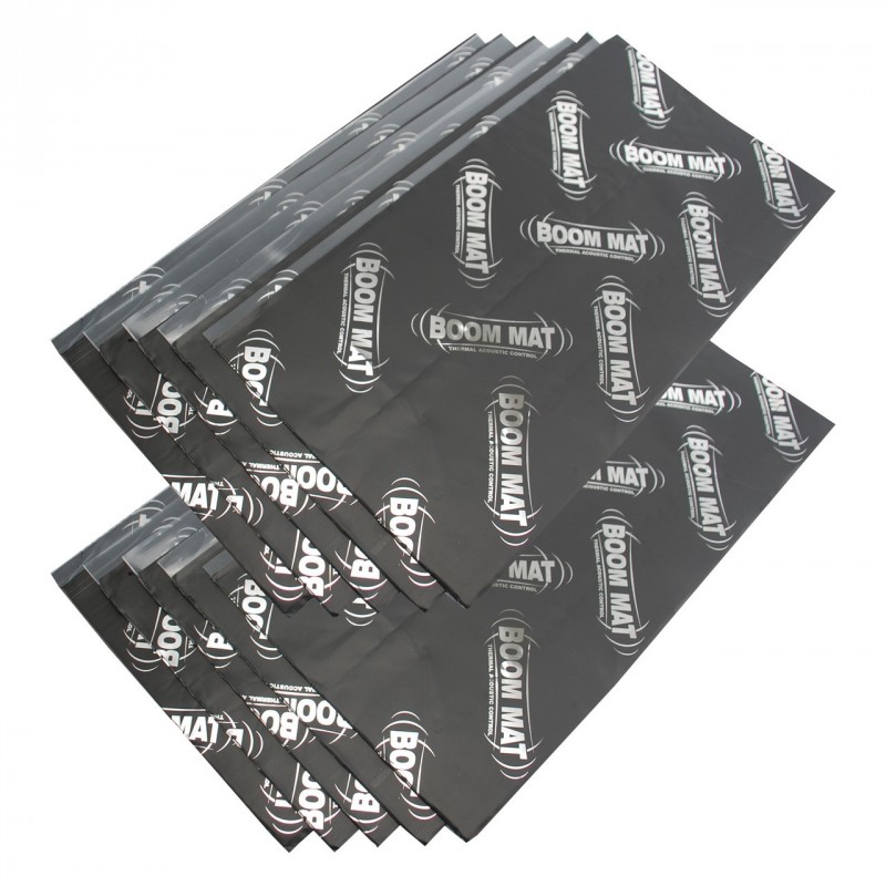 Boom Mat XL Vibration Damping Material - 12.5" x 24" x 4mm - 20.8 sq ft (10-Sheets)