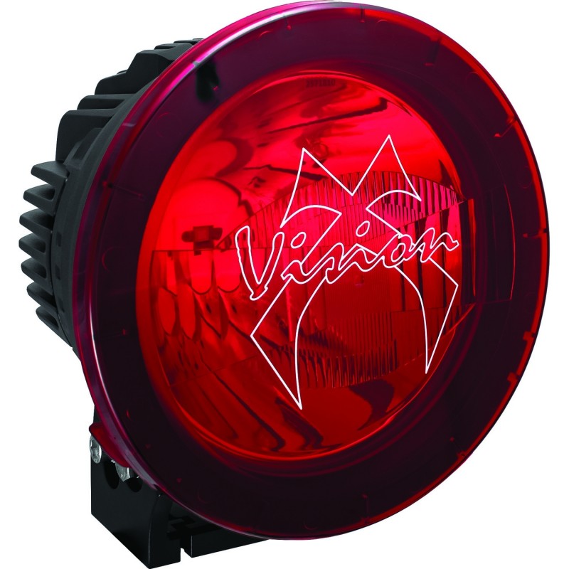 Vision X 8.7" Cannon PCV Polycarbonate Cover, Red - Combo Beam