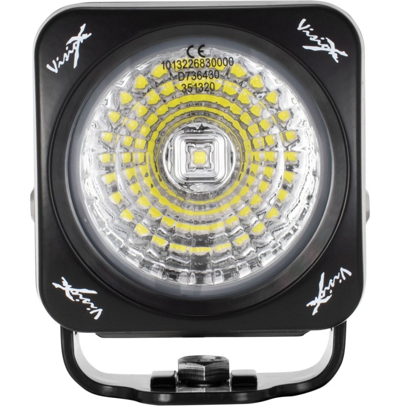 Vision X 3.0" Optimus Square Single LED Light - (1) 10W LED, 20 Degree Medium Beam, Black Housing