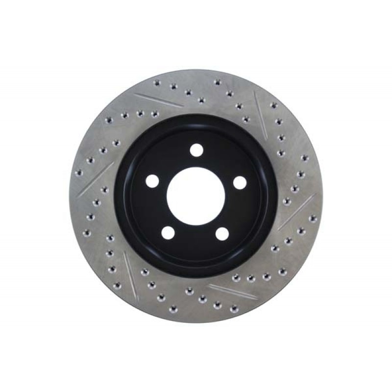 StopTech Sport Drilled/Slotted Rotor, Front Right - 1999-2001 Jeep Cherokee XJ