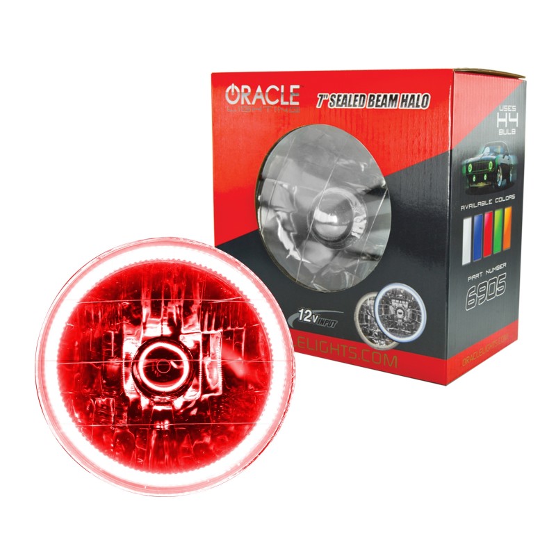 ORACLE Halo H4 Conversion Headlight 7" - Red