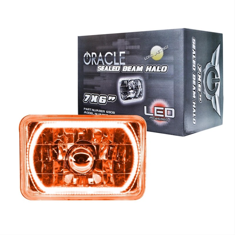 Oracle Lighting Pre-Installed Lights 7x6 in. Sealed Beam, Amber