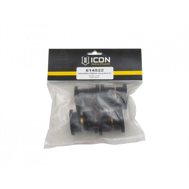 ICON Vehicle Dynamics 78550/78550DJ UPPER CONTROL ARM BUSHING AND SLEEVE KIT