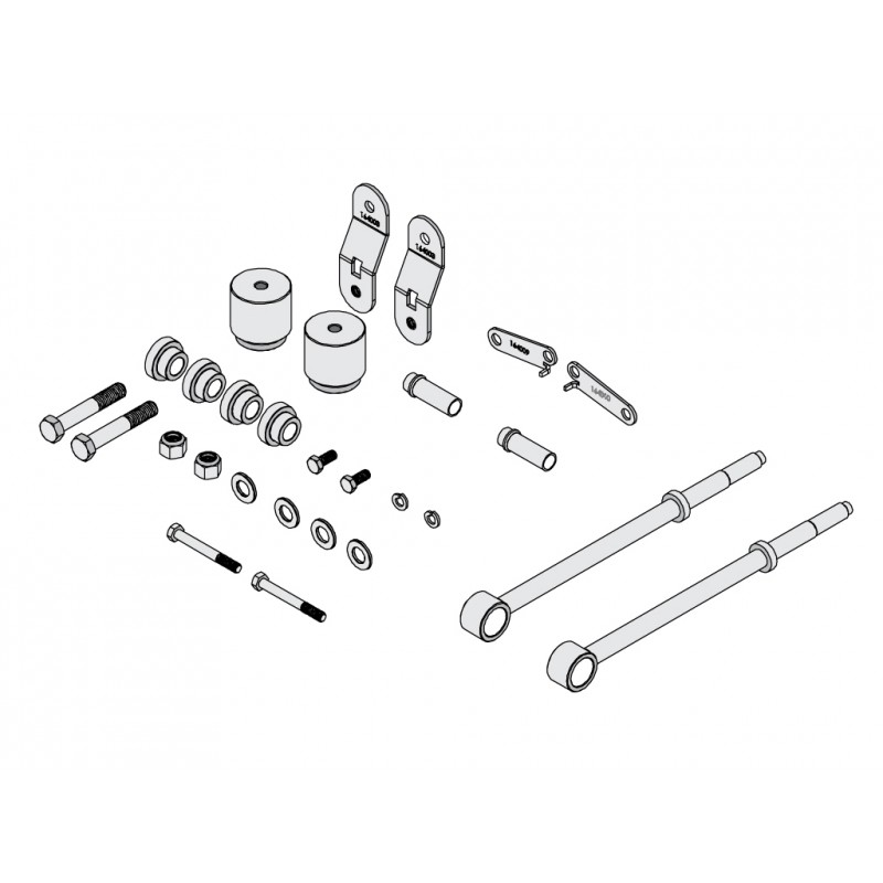 ICON Vehicle Dynamics 2005-2007 FORD SUPER DUTY FRONT 4.5" LIFT BOX KIT
