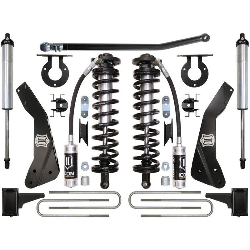 ICON Vehicle Dynamics 2011-2016 FORD F-250/F-350 4-5.5" LIFT STAGE 2 COILOVER CONVERSION SYSTEM