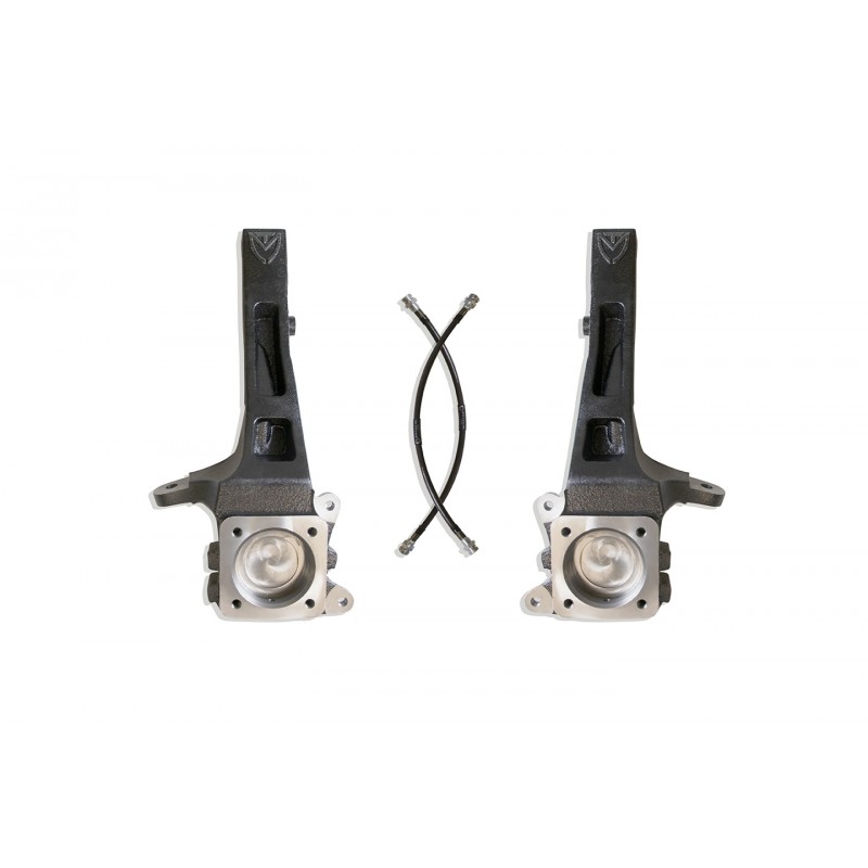 Maxtrac Suspension Front Lift Spindles with Extended Brake Lines - 4" Lift Height for 2005-Up Toyota Tacoma