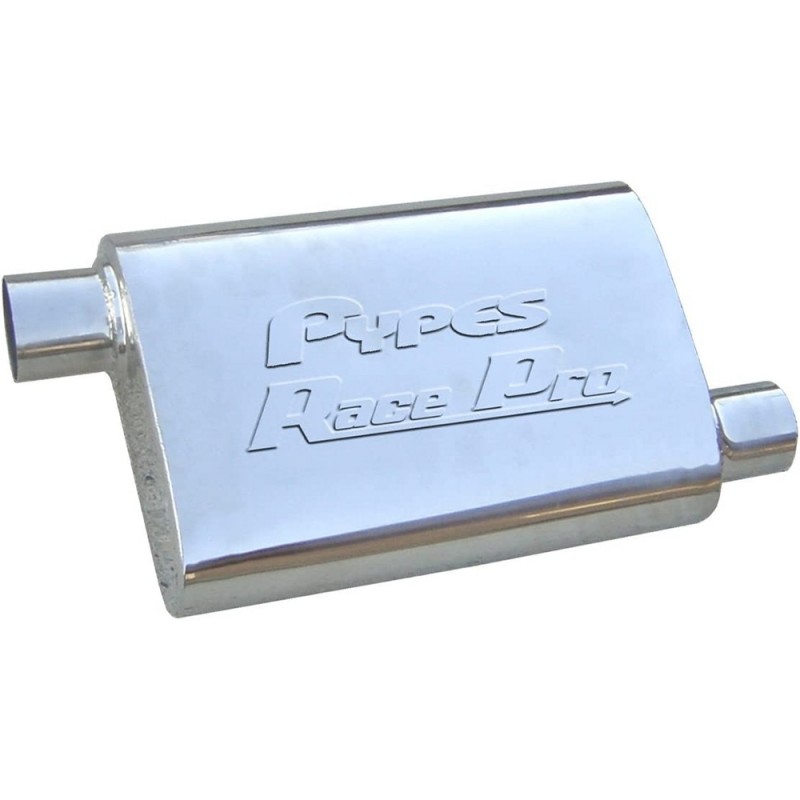 Pypes Race Pro Series Muffler 3" Offset/Offset 14" L - Polished