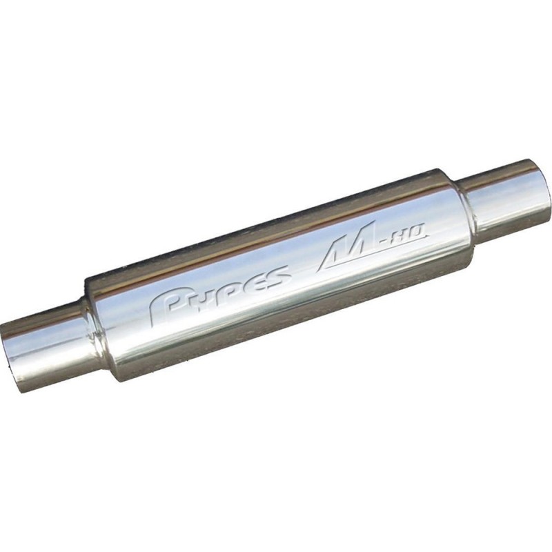 Pypes M-80 Race Pro Series Muffler 3" Round, 4" Diameter, 14" L - Polished