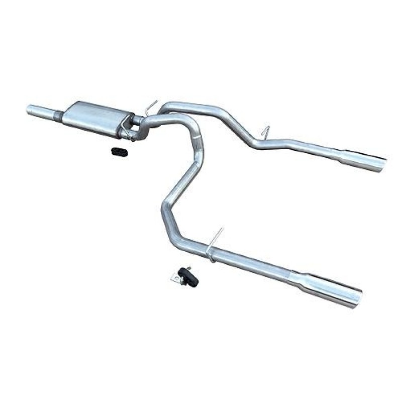 Pypes Violator Cat Back Exhaust System for 10-19 GM 1500 5.3L Pickup, Split Rear Dual Exit with 3.5" Polished Tips