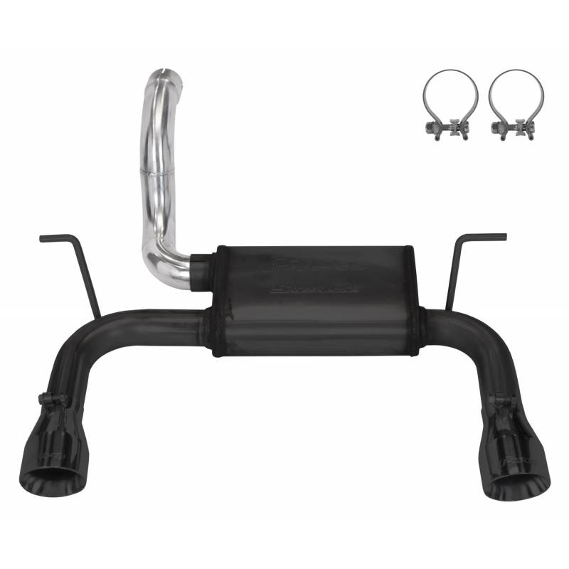 Pypes Street Pro Axle-Back Exhaust System for Wrangler JL/JLU, Dual Exit  with Black 4