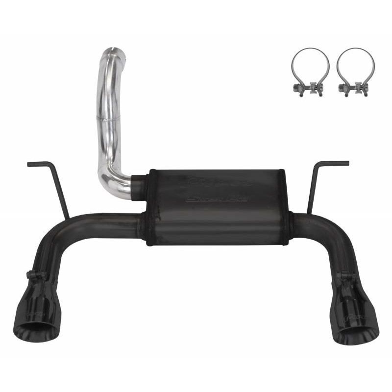 Pypes Street Pro Axle-Back Exhaust System for Wrangler JL/JLU, Dual Exit with Black 4" Tips
