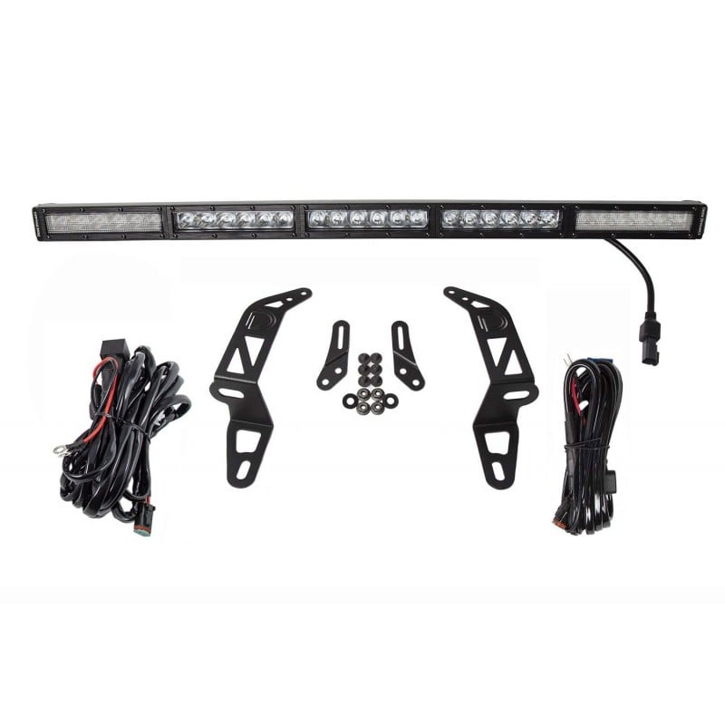 Diode Dynamics SS30 Bumper LED Light Bar Kit for Jeep Wrangler JL, JL Unlimited and Gladiator JT - White Combo Single