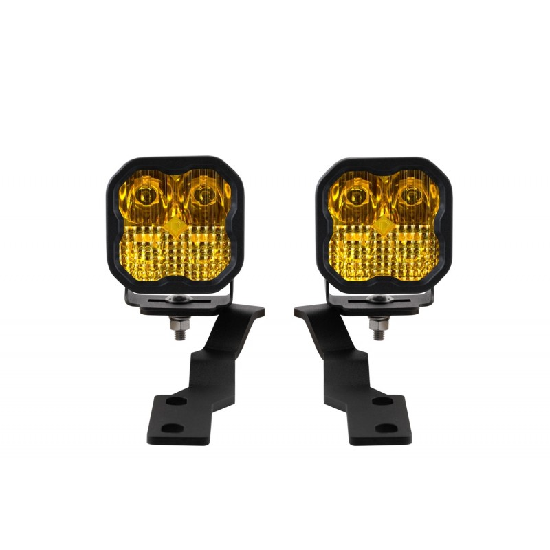 Diode Dynamics SS3 LED Ditch Light Kit for 2016-2021 Toyota Tacoma - Sport Yellow Combo