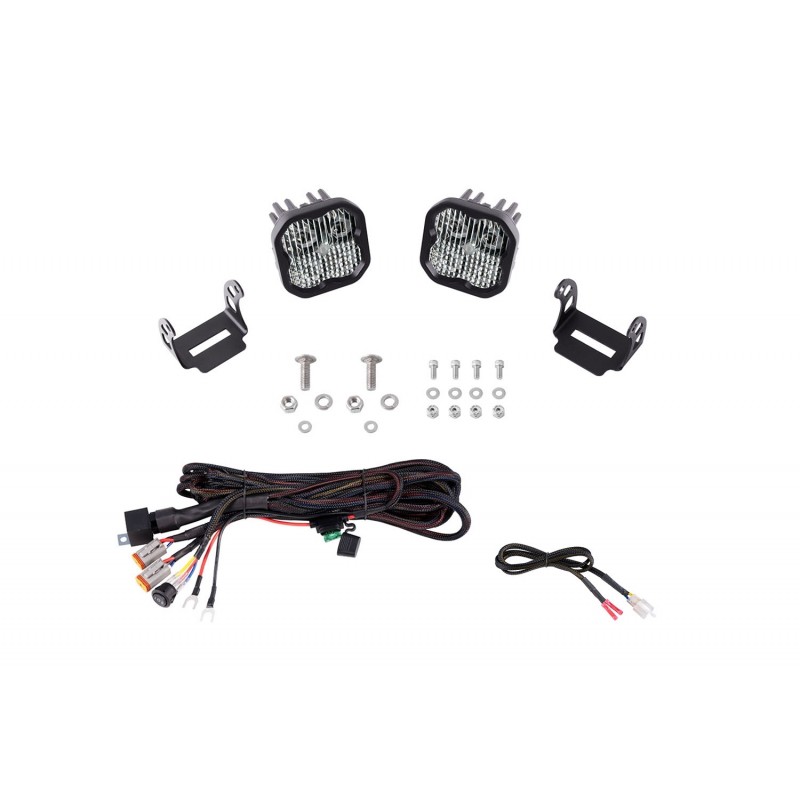 Diode Dynamics SS3 LED Ditch Light Kit for Ford Bronco - Sport White Combo