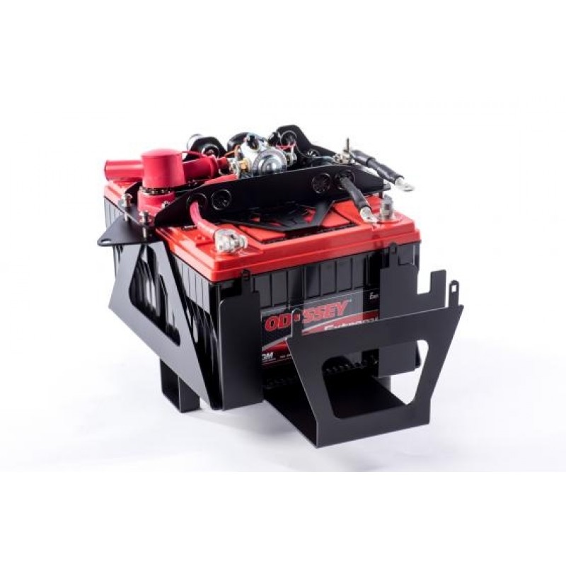 Genesis Offroad Dual Battery Kit With 200 Amp Isolator Black Powder Coated Best Prices Reviews At Morris 4x4