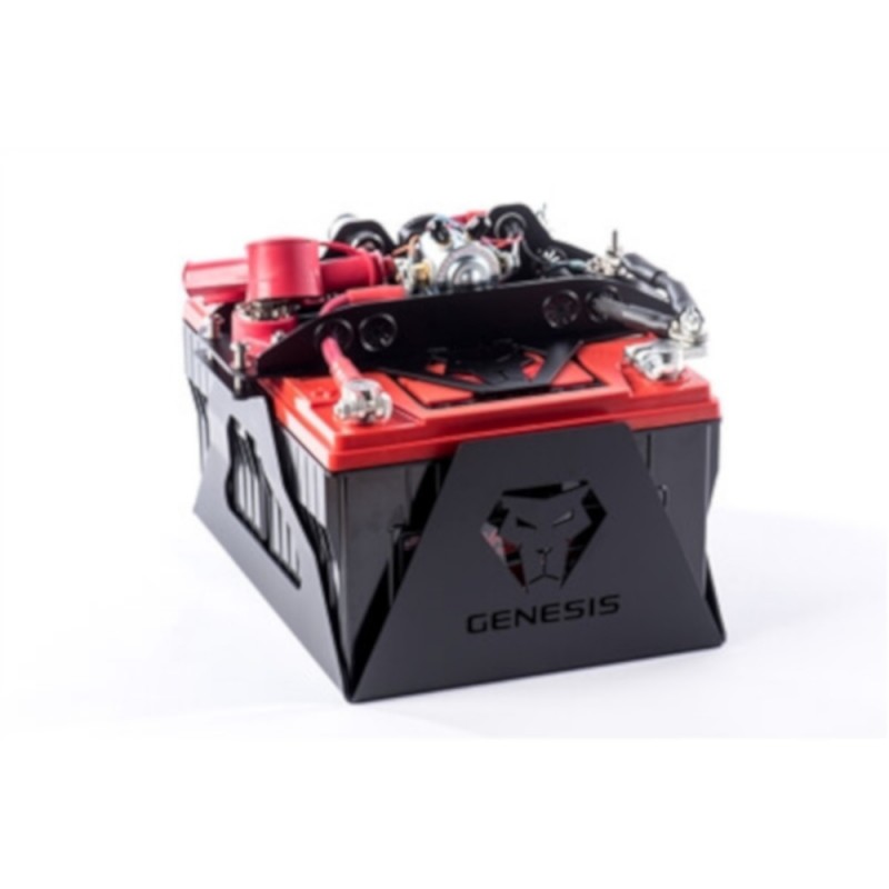 Genesis Offroad Universal Dual Battery Kit With 200 Amp Isolator Black Powder Coated Best Prices Reviews At Morris 4x4