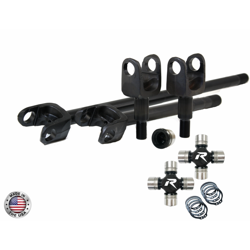 Revolution Gear & Axle 4340 Chromoly Front Axle Kit, Dana 30, 30 Spline, HD  Chromoly U-Joints, US Made for 2007-2018 Jeep Wrangler JK | Best Prices &  Reviews at Morris 4x4