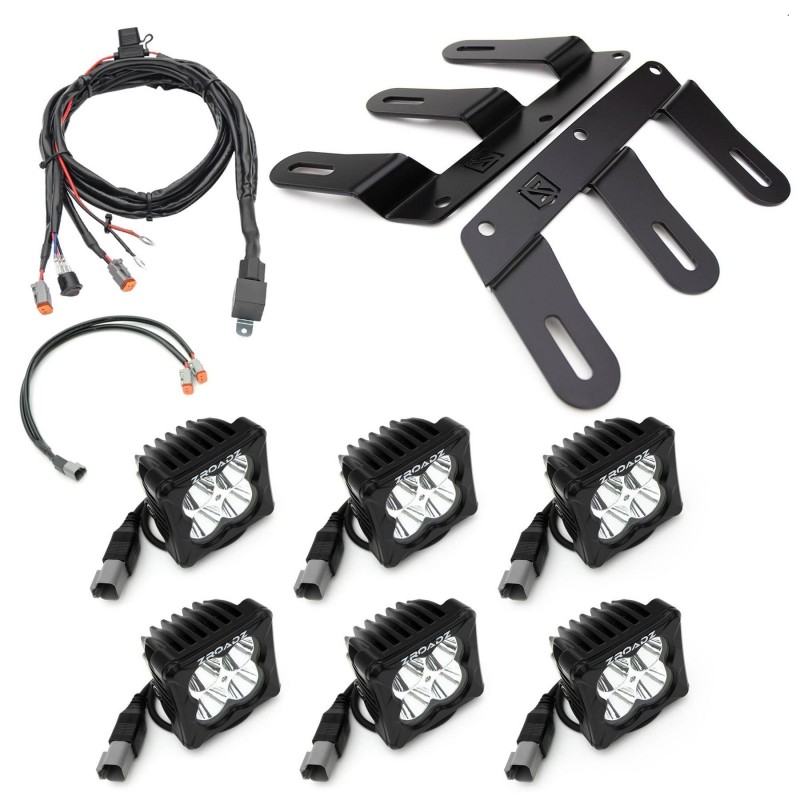 ZROADZ Front Bumper OEM Fog LED Kit with (6) 3" White LED Pod Lights for 2021+ Ford Bronco
