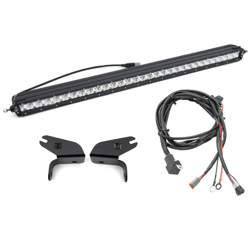 ZROADZ Front Bumper Top LED Kit with (1) 30" LED Straight Single Row Light Bar for 2021+ Ford Bronco