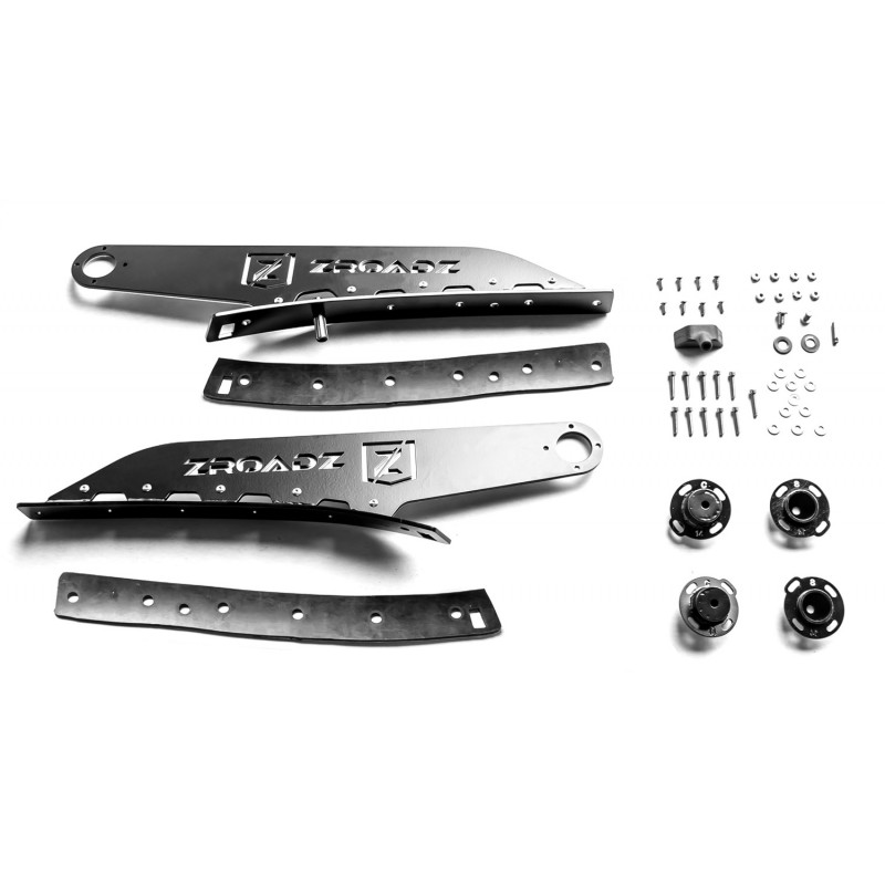 ZROADZ Ford F-250 /350 Front Roof LED Light Bar Mount KIT and 52 Inch Curved Led Light Bar (Includes Universal Wiring Ha