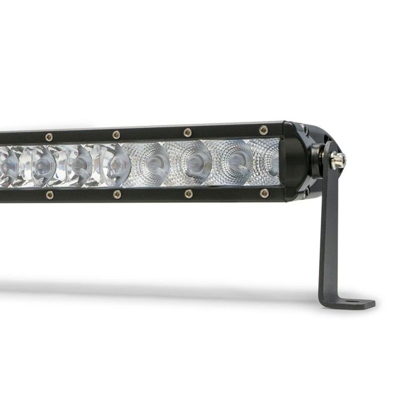 DV8 Off-Road 10" SL8 Slim Single Row LED Light Bar with Chrome Face, 50W Spot/5W CREE LED