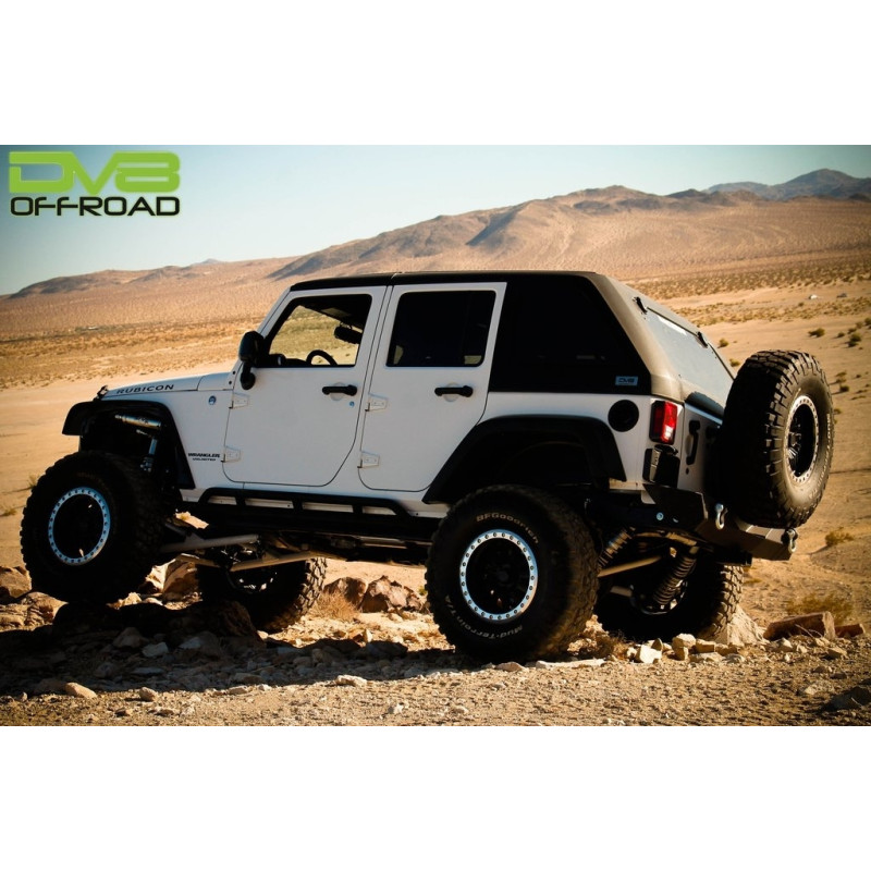 DV8 Off-Road Fast Back Hard Top, Raw, 2 Piece - Jeep Wrangler JK Unlimited