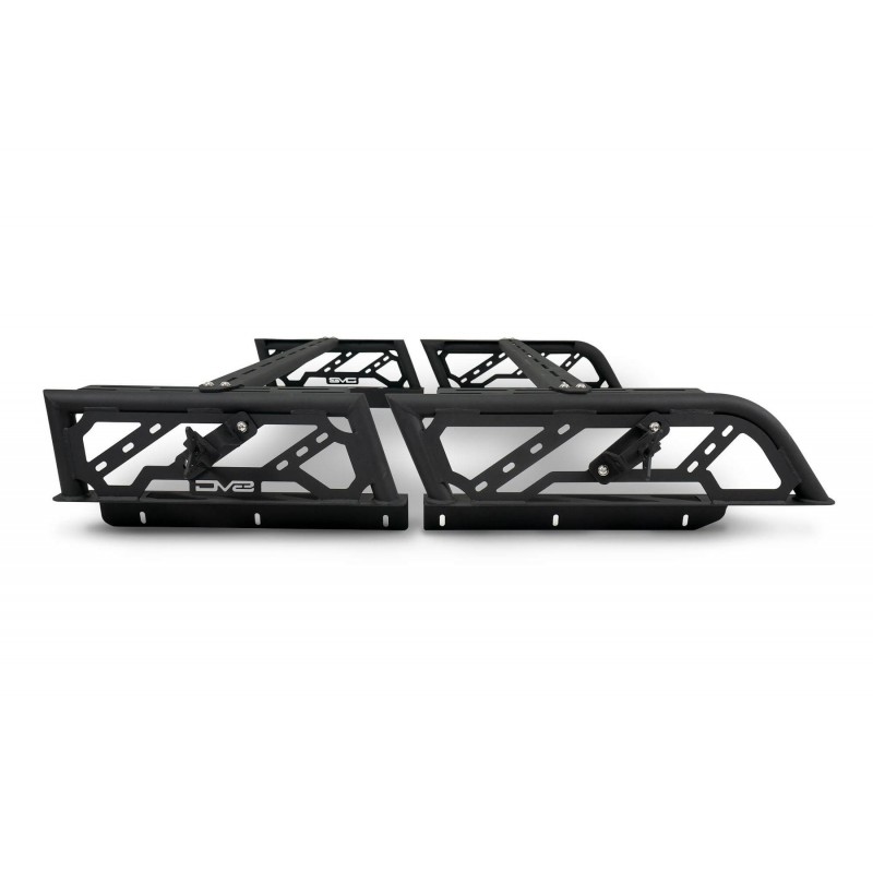 DV8 Offroad 2-Piece Adjustable Overland Bed Rack for Toyota Tacoma and Jeep Gladiator JT
