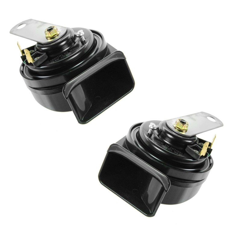 DIY Solutions High & Low Tone Horn 2 Pc Set for CJ Pickup 02 Liberty 93-01 Grand Cherokee 87-01 Wrangler 86-92 Comanche 81-85 CJ8 84-93 Grand Wagoneer