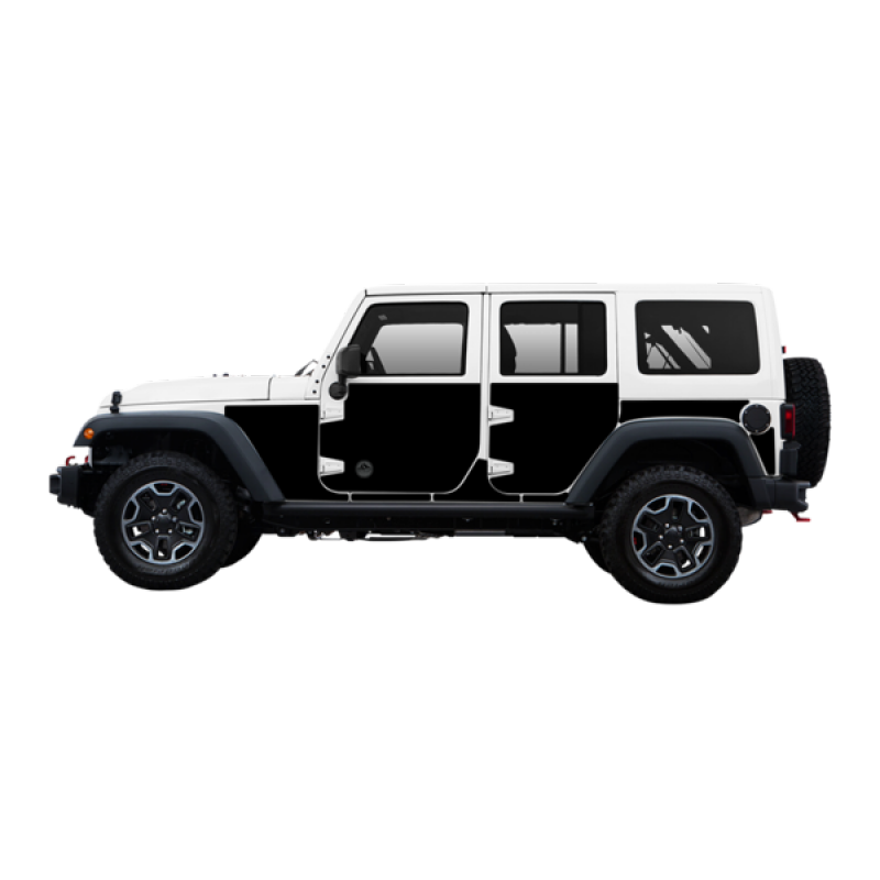 MEK Magnet Matte Black Removable Wraps Magnetic Armor for 2007-2018 Jeep  Wrangler JK Unlimited 4-Door | Best Prices & Reviews at Morris 4x4