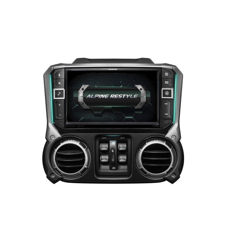 Alpine 9" Weather-Resistant Digital Media Receiver with Hi-Res Audio Playback for 2011-18 Jeep Wrangler JK