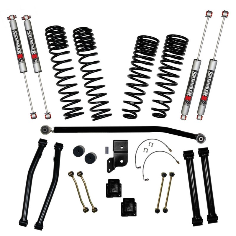 Skyjacker 4.5" Long Travel Coil Spring Lift Kit with M95 Monotube Shocks, JT Non-Rubicon