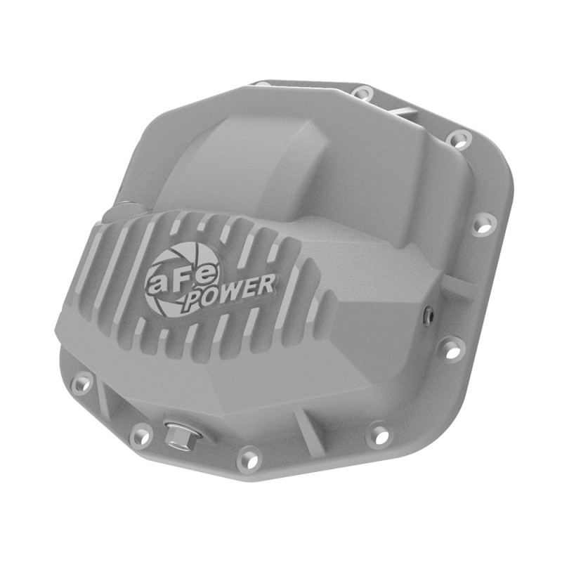 aFe Pro Series Front Differential Cover, Dana M210 - Raw with Machined Fins