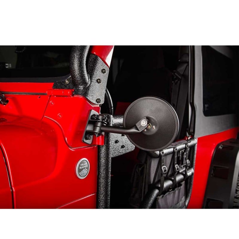Rugged Ridge Stubby Trail Quick Disconnect Round Mirrors Textured Black Pair Best Prices Reviews At Morris 4x4