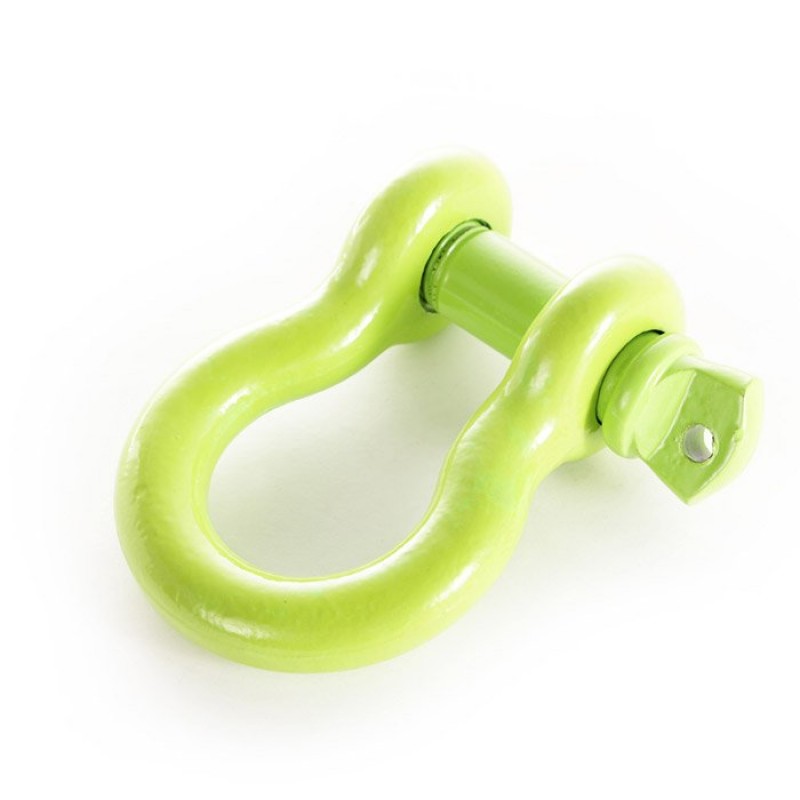 Rugged Ridge 7/8" D-Ring Shackle, 13,500lb Work Load, Galvanized Steel, Green - Sold Individually