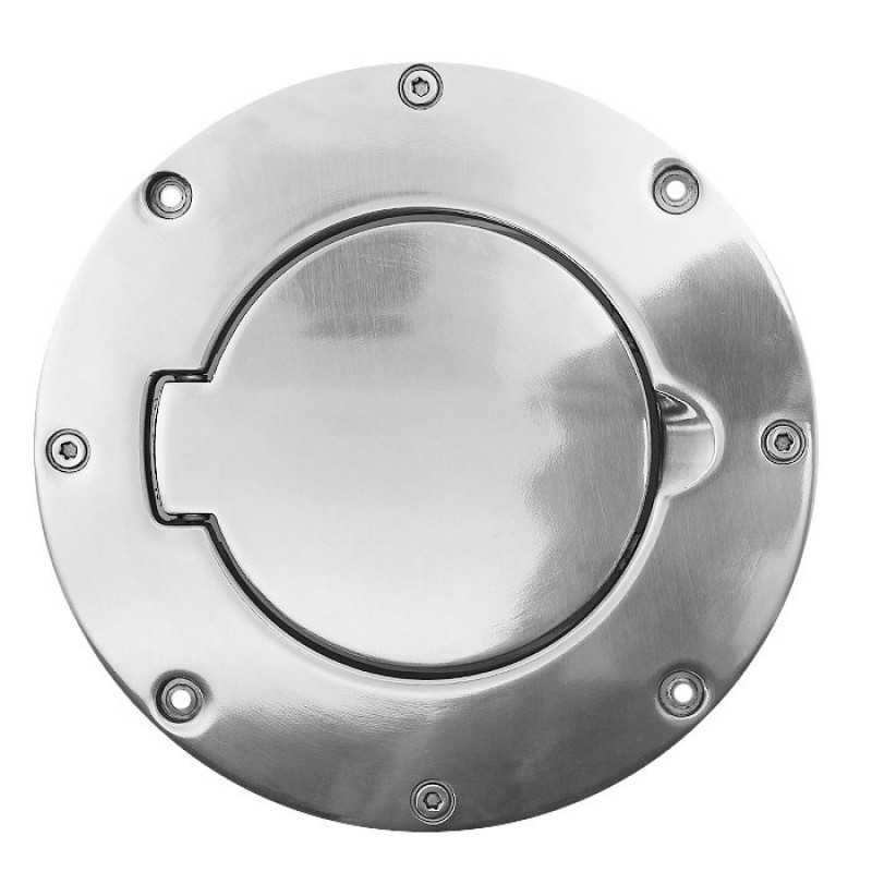 Rugged Ridge 11425.01 Billet Style Polished Aluminum Gas Door Cover