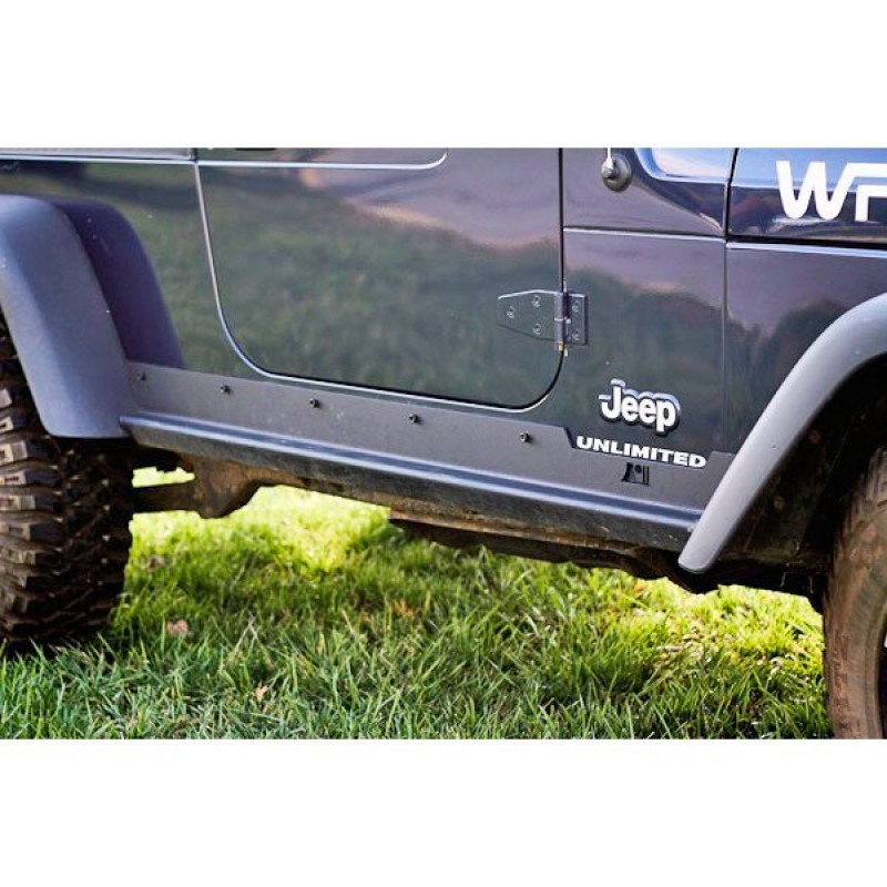 Rugged Ridge Heavy Duty Rocker Panel Guards Textured Black Best Prices Reviews At Morris 4x4