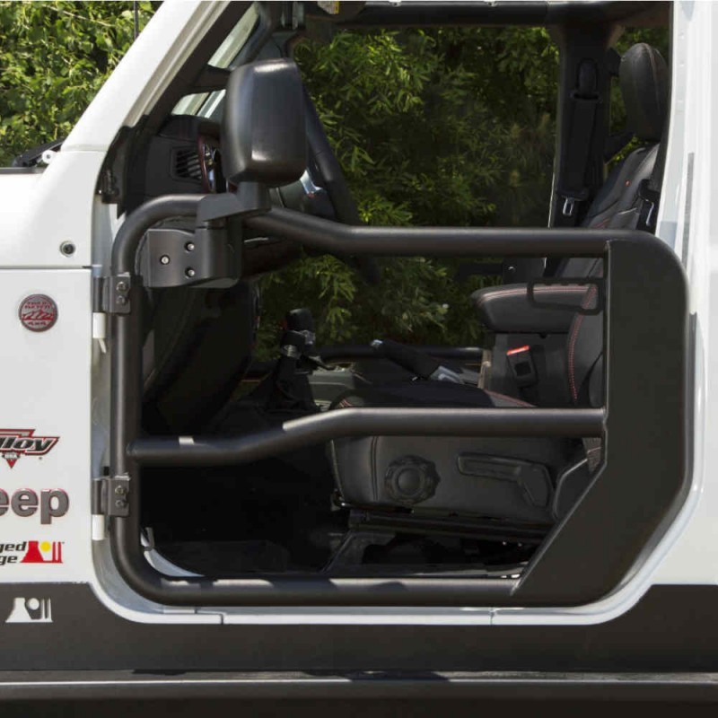 Rugged Ridge Front Tube Doors With Mirrors Textured Black Pair Best Prices Reviews At Morris 4x4