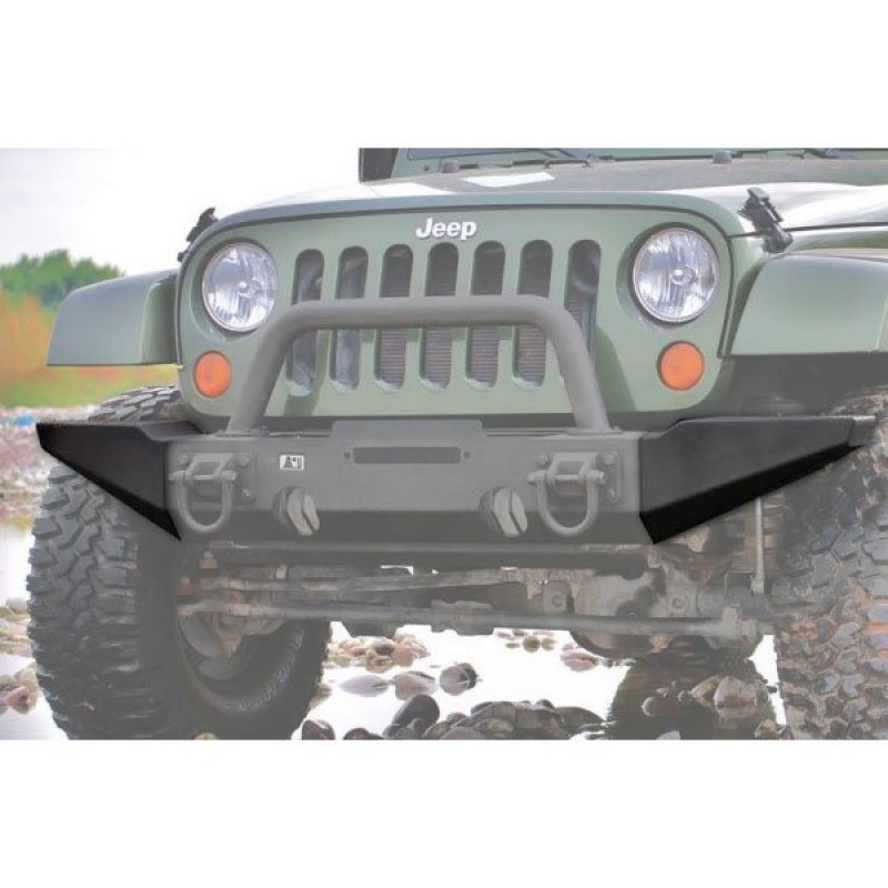 Rugged Ridge Front XHD Modular Bumper Standard Ends, Textured Black - Pair