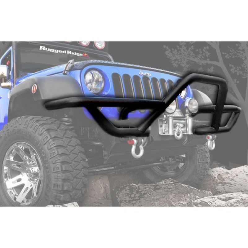 Rugged Ridge RRC Mount For XHD Modular Front Bumper - Black